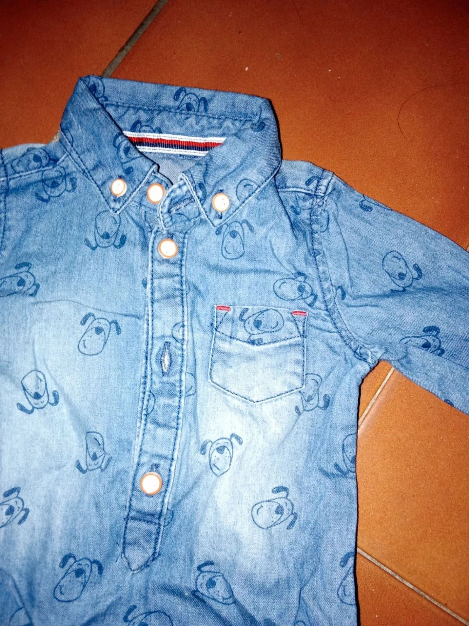 Body vaquero talla 0-3 meses